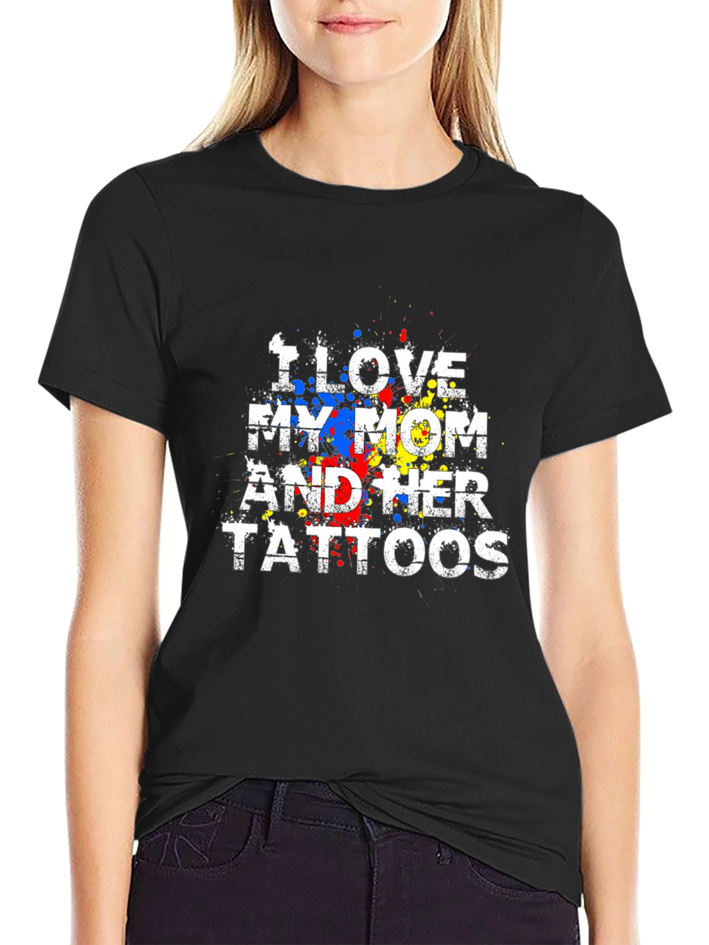 I Love My Mom and Her Tattoos Graphic Tee