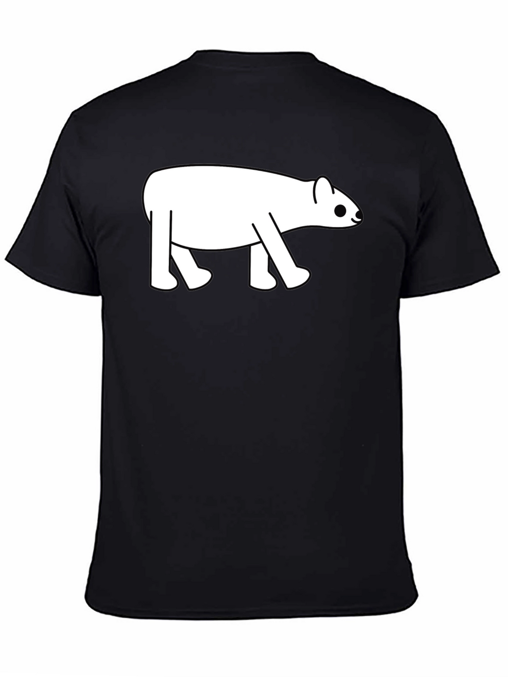 Cute Tapir Graphic Tee - Black Cotton Blend T-Shirt