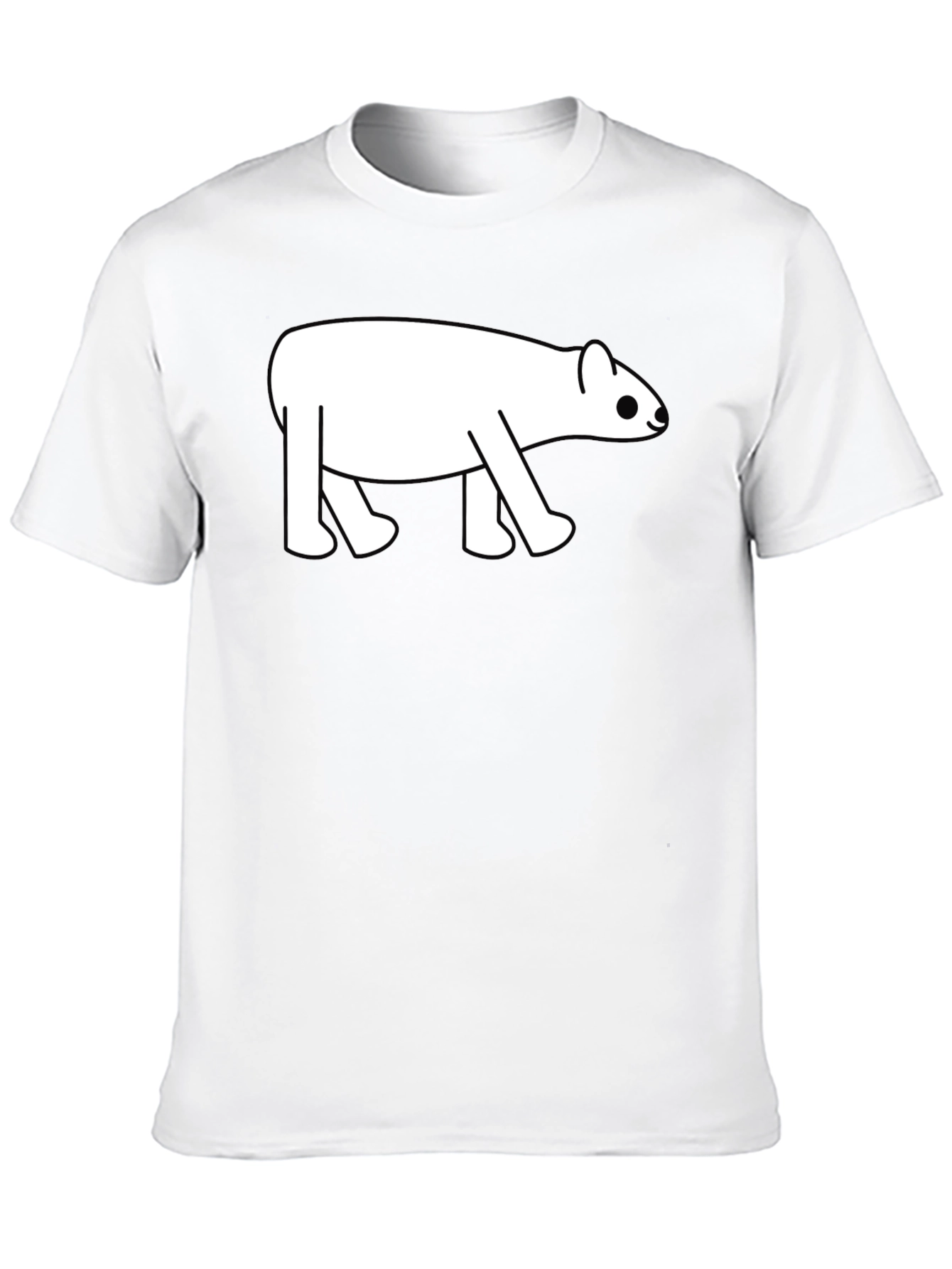 Cute Tapir Graphic Tee - Black Cotton Blend T-Shirt