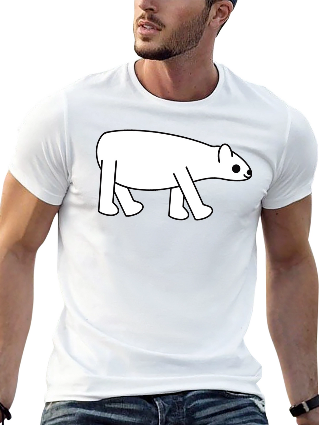 Cute Tapir Graphic Tee - Black Cotton Blend T-Shirt