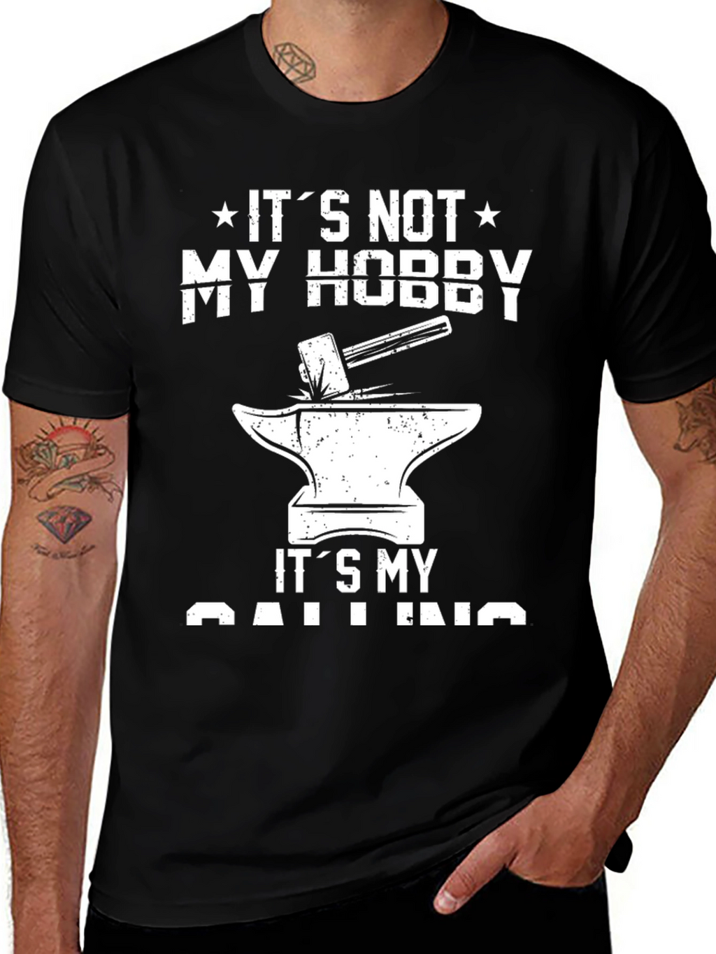 Blacksmith Anvil T-Shirt - Its My Calling