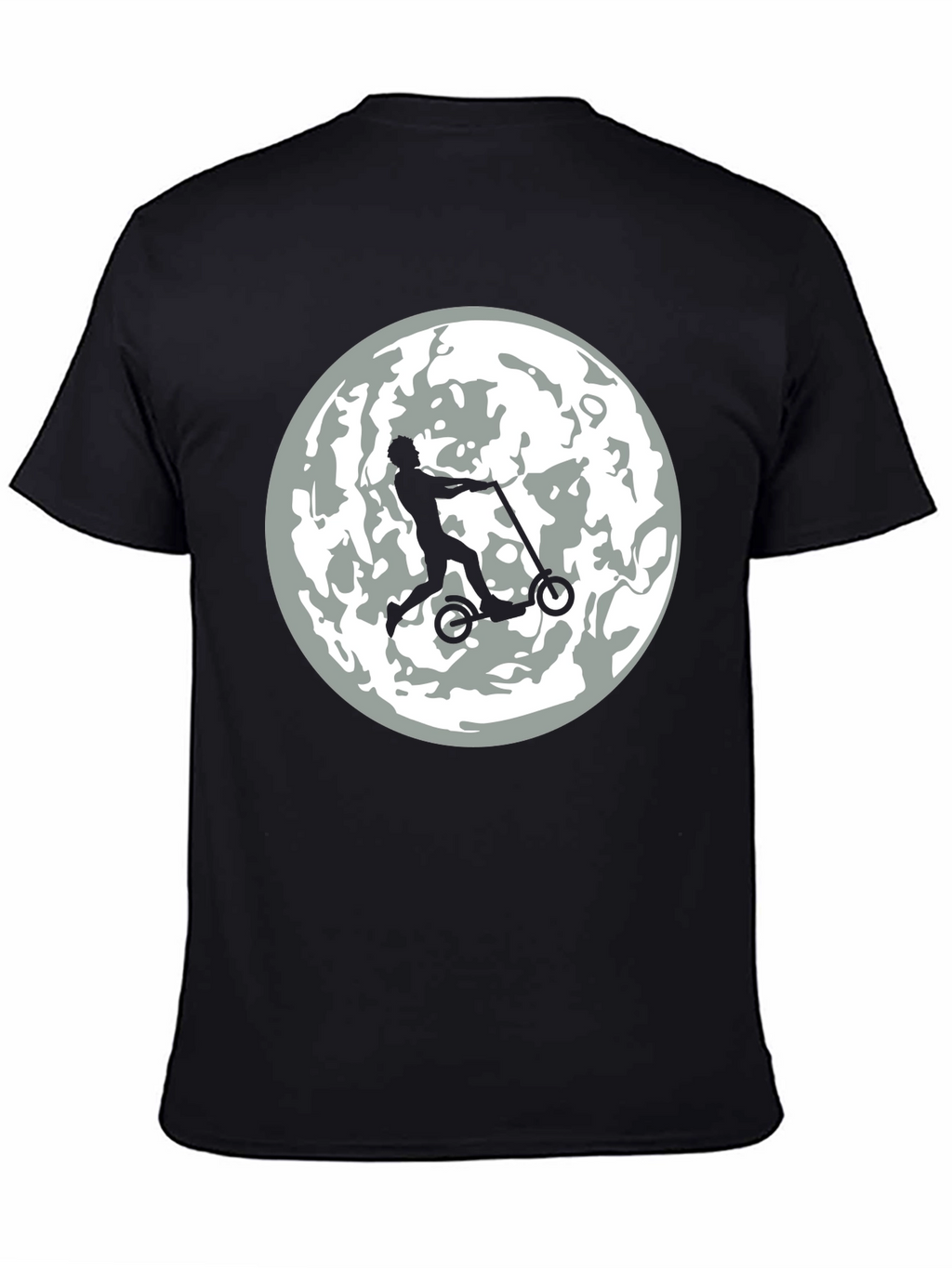 Moon Rider Graphic Tee - Mens Black T-Shirt