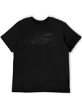 Elegant Swan Graphic Black Tee
