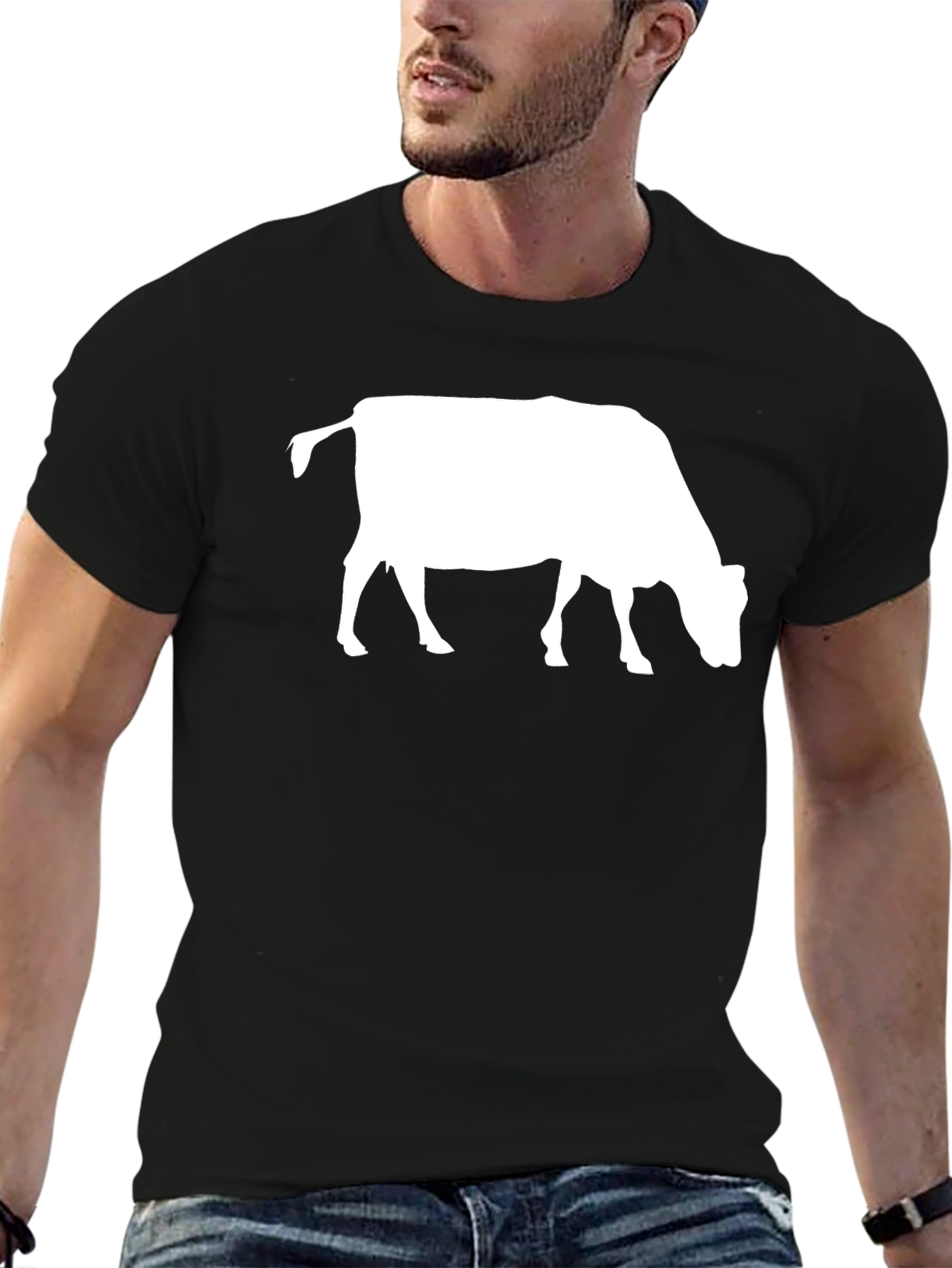 Cow Silhouette Graphic Tee - Unisex