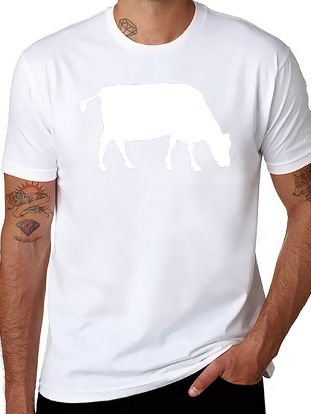 Cow Silhouette Graphic Tee - Unisex