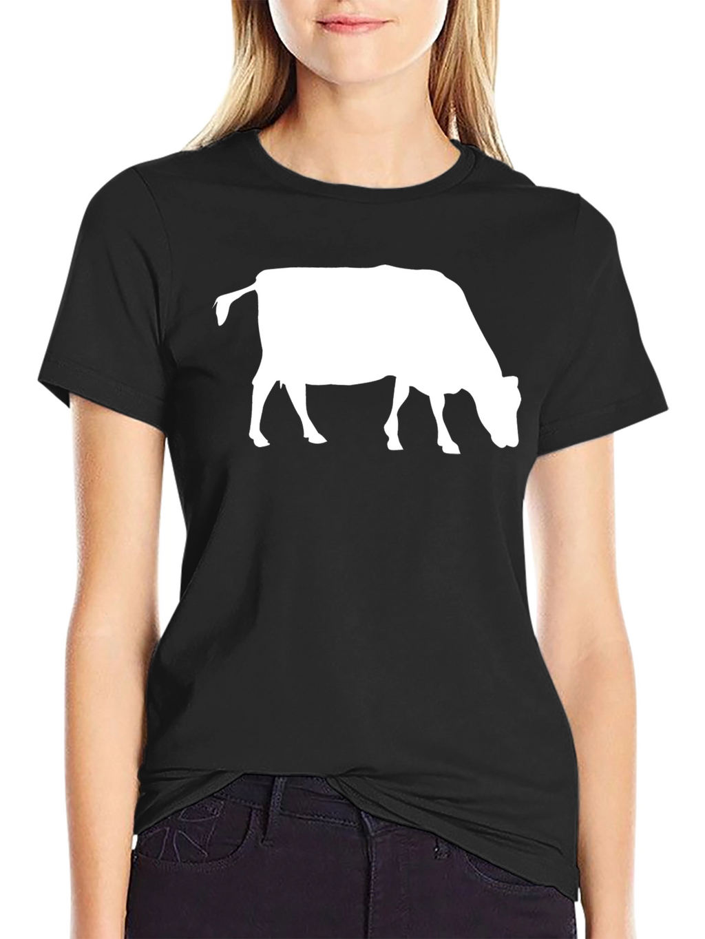Cow Silhouette Graphic Tee - Unisex