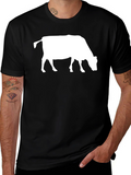 Cow Silhouette Graphic Tee - Unisex