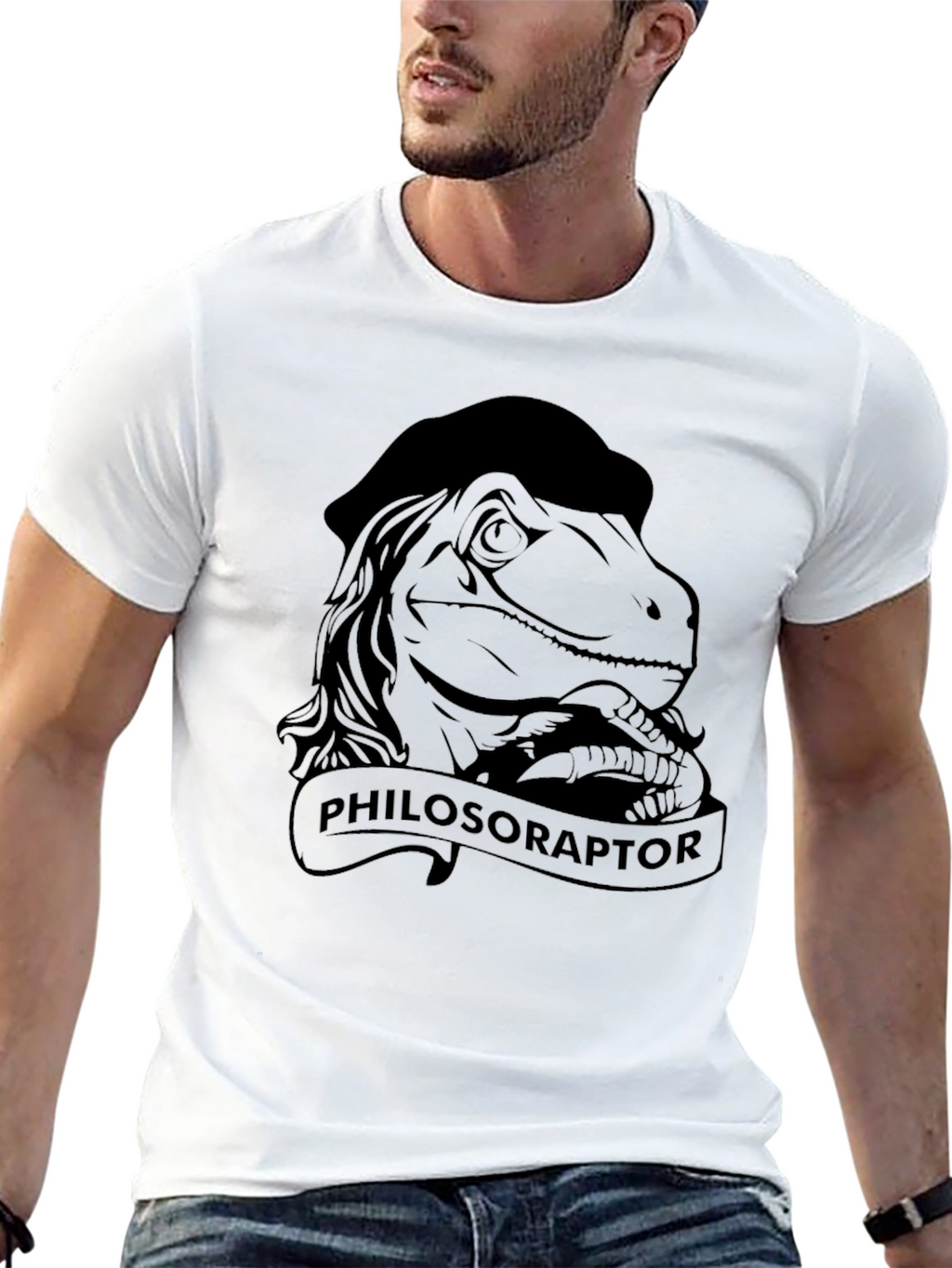 Philosoraptor Graphic Tee - Black