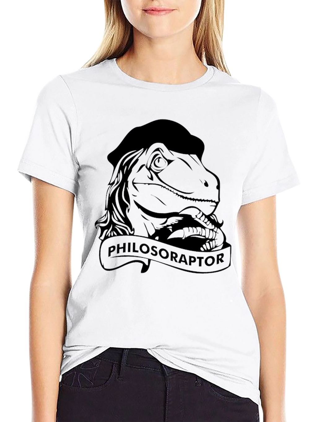 Philosoraptor Graphic Tee - Black
