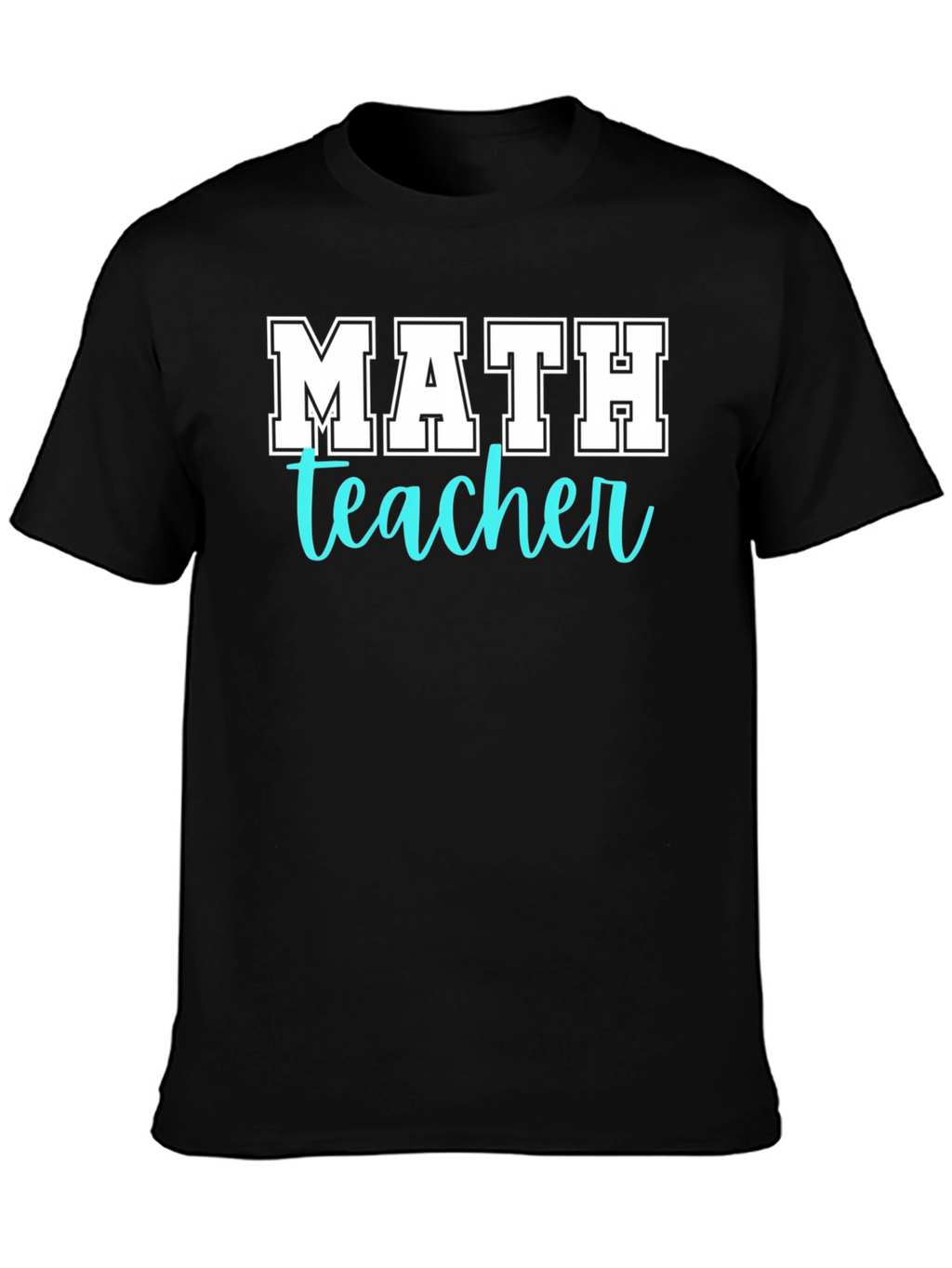 Math Teacher T-Shirt - Black