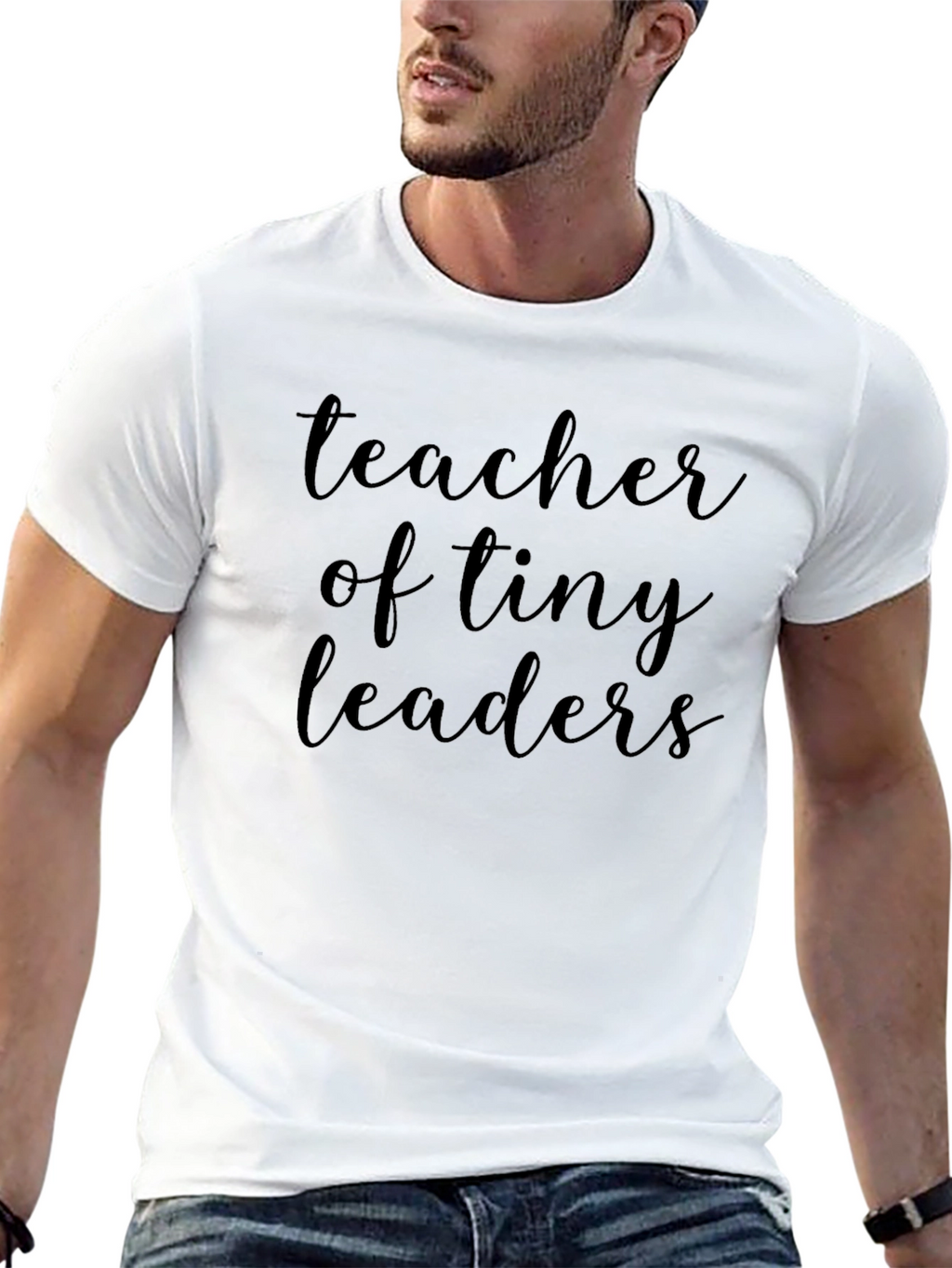 Teacher of Tiny Leaders Black T-Shirt