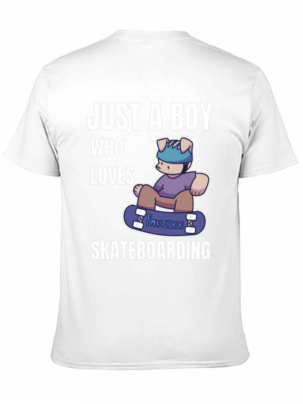 Boy Who Loves Skateboarding T-Shirt