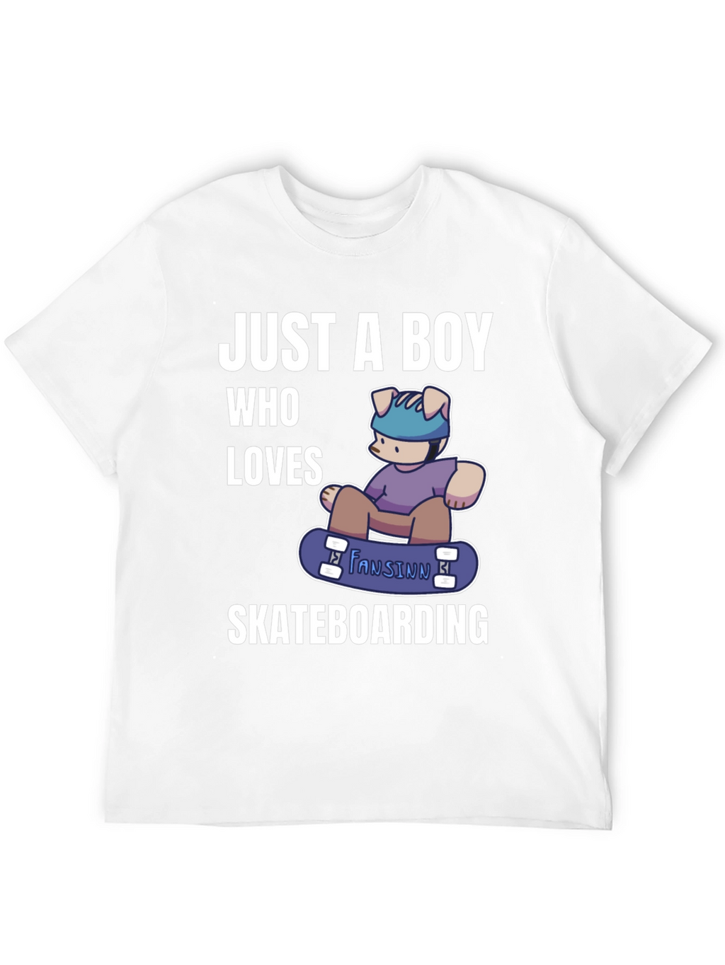 Boy Who Loves Skateboarding T-Shirt