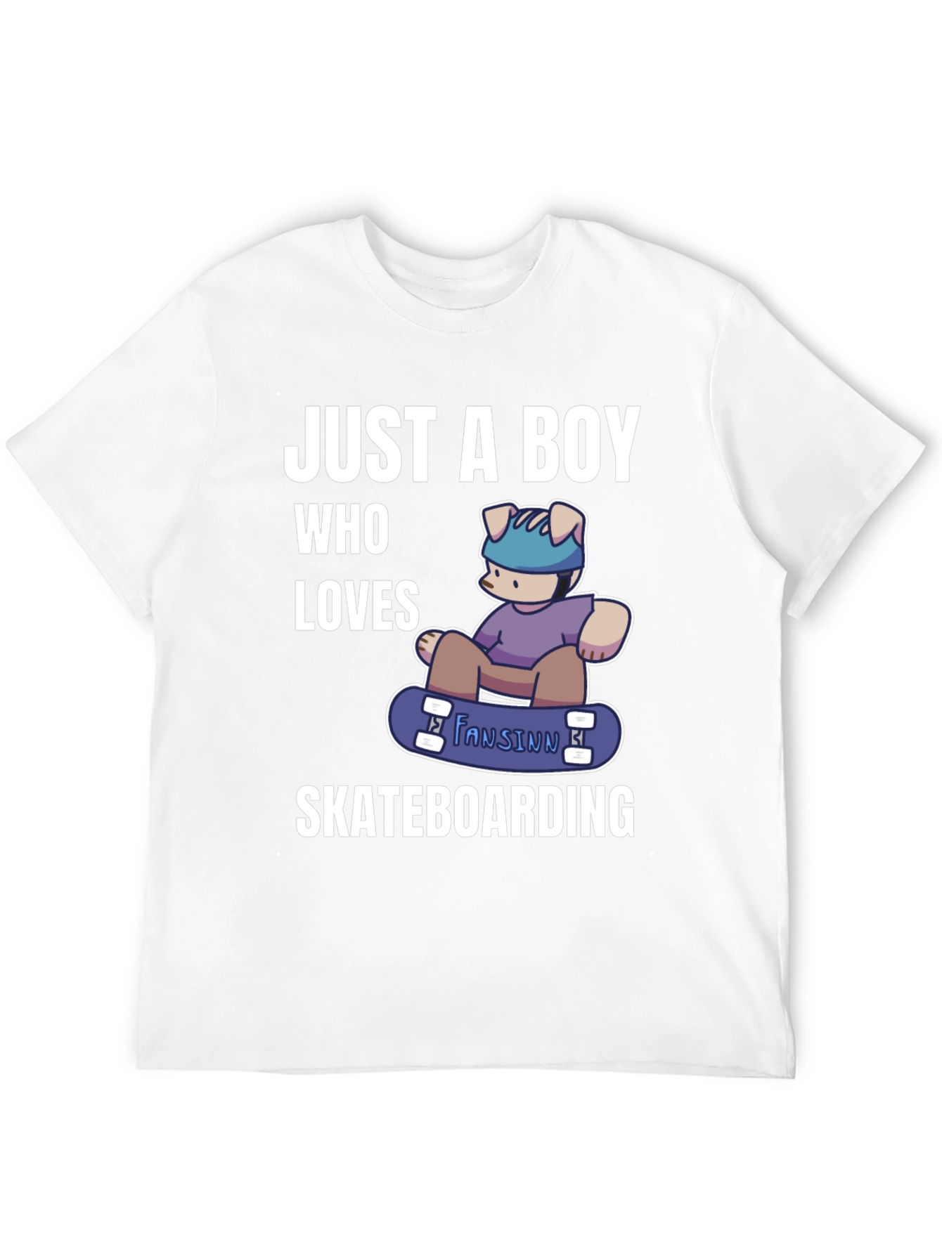 Boy Who Loves Skateboarding T-Shirt