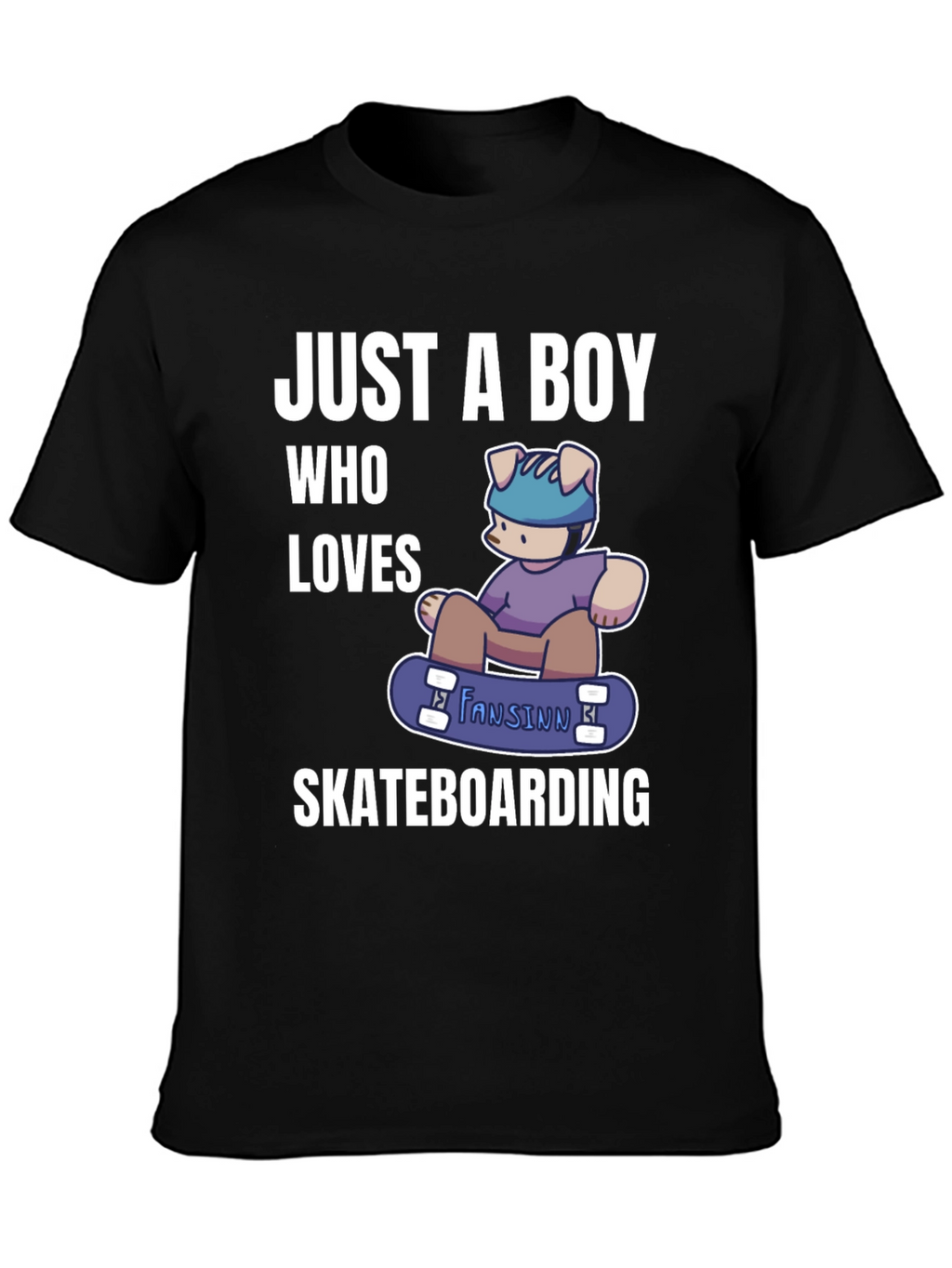 Boy Who Loves Skateboarding T-Shirt