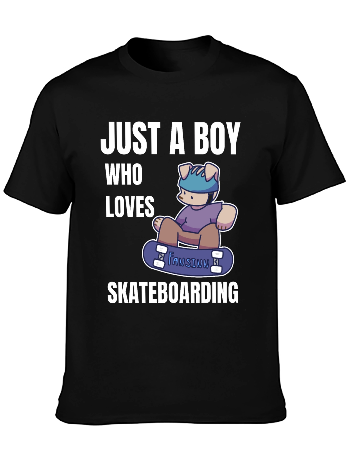 Boy Who Loves Skateboarding T-Shirt