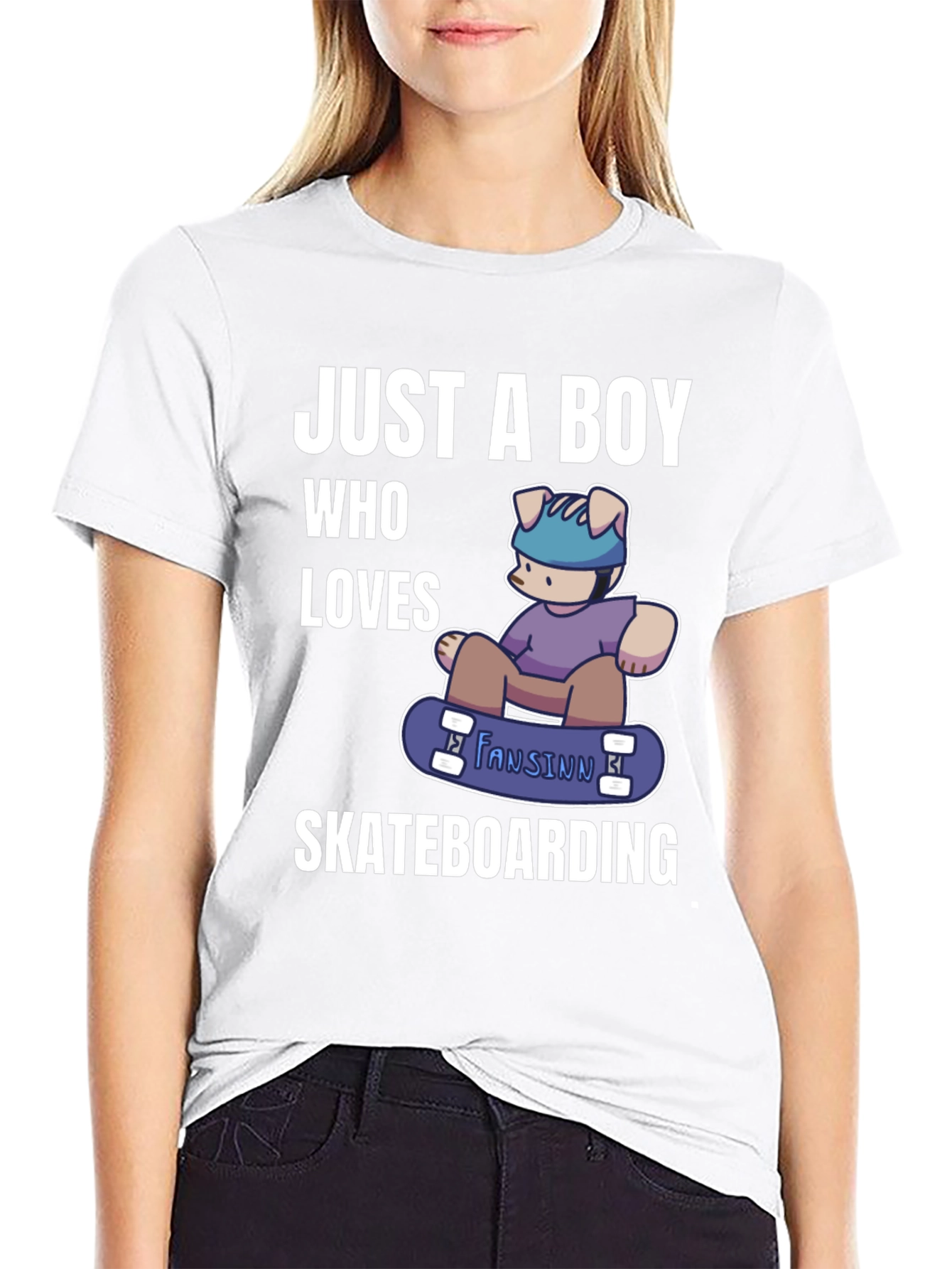 Boy Who Loves Skateboarding T-Shirt