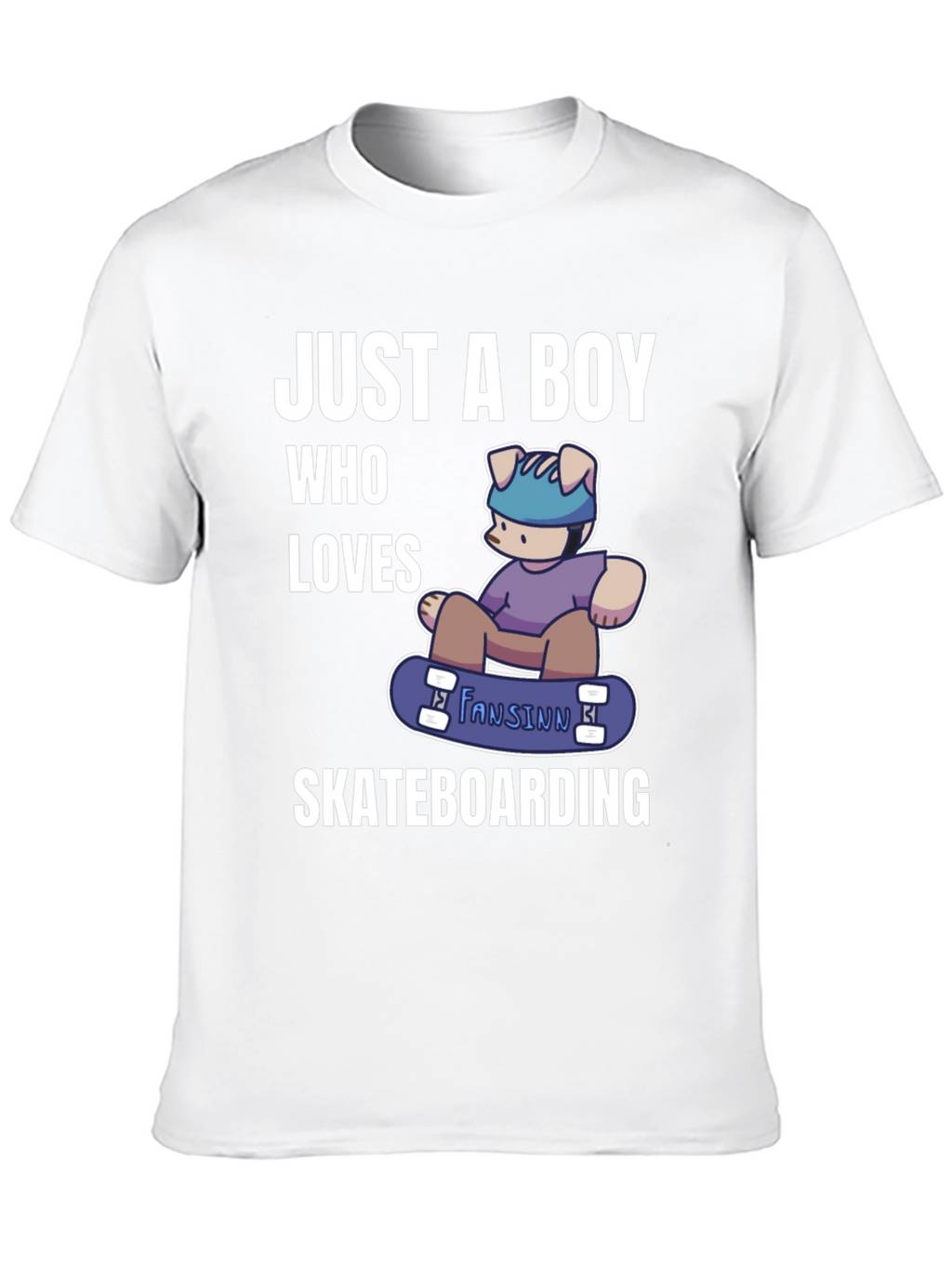 Boy Who Loves Skateboarding T-Shirt