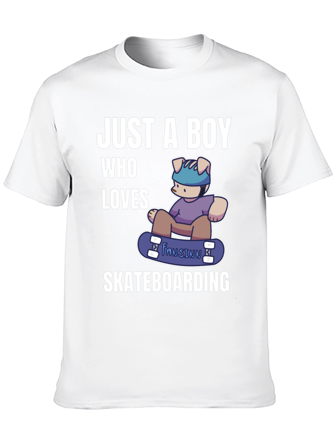 Boy Who Loves Skateboarding T-Shirt