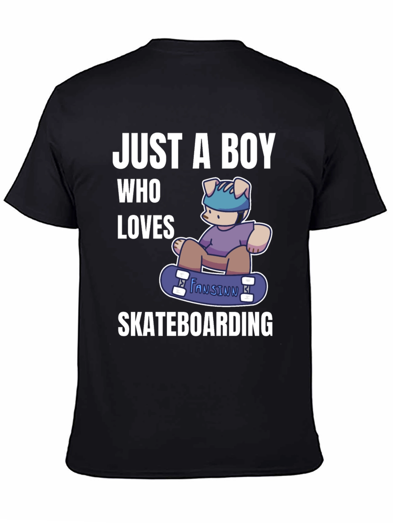Boy Who Loves Skateboarding T-Shirt