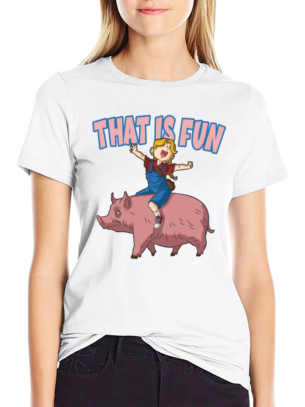 That Is Fun Pig Ride Graphic Tee