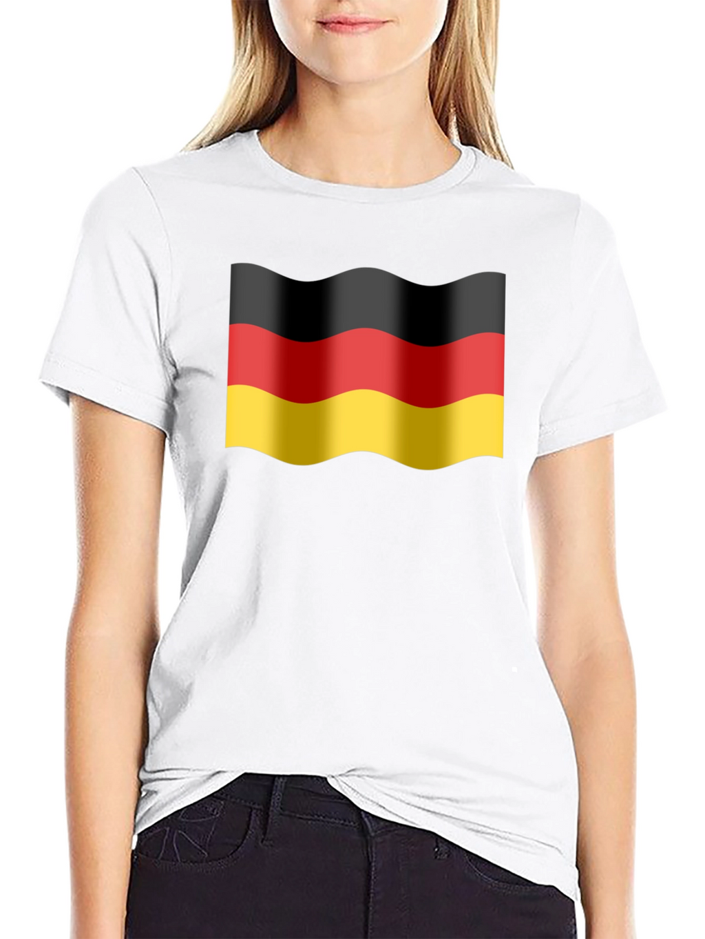 Germany Flag Wavy T-Shirt