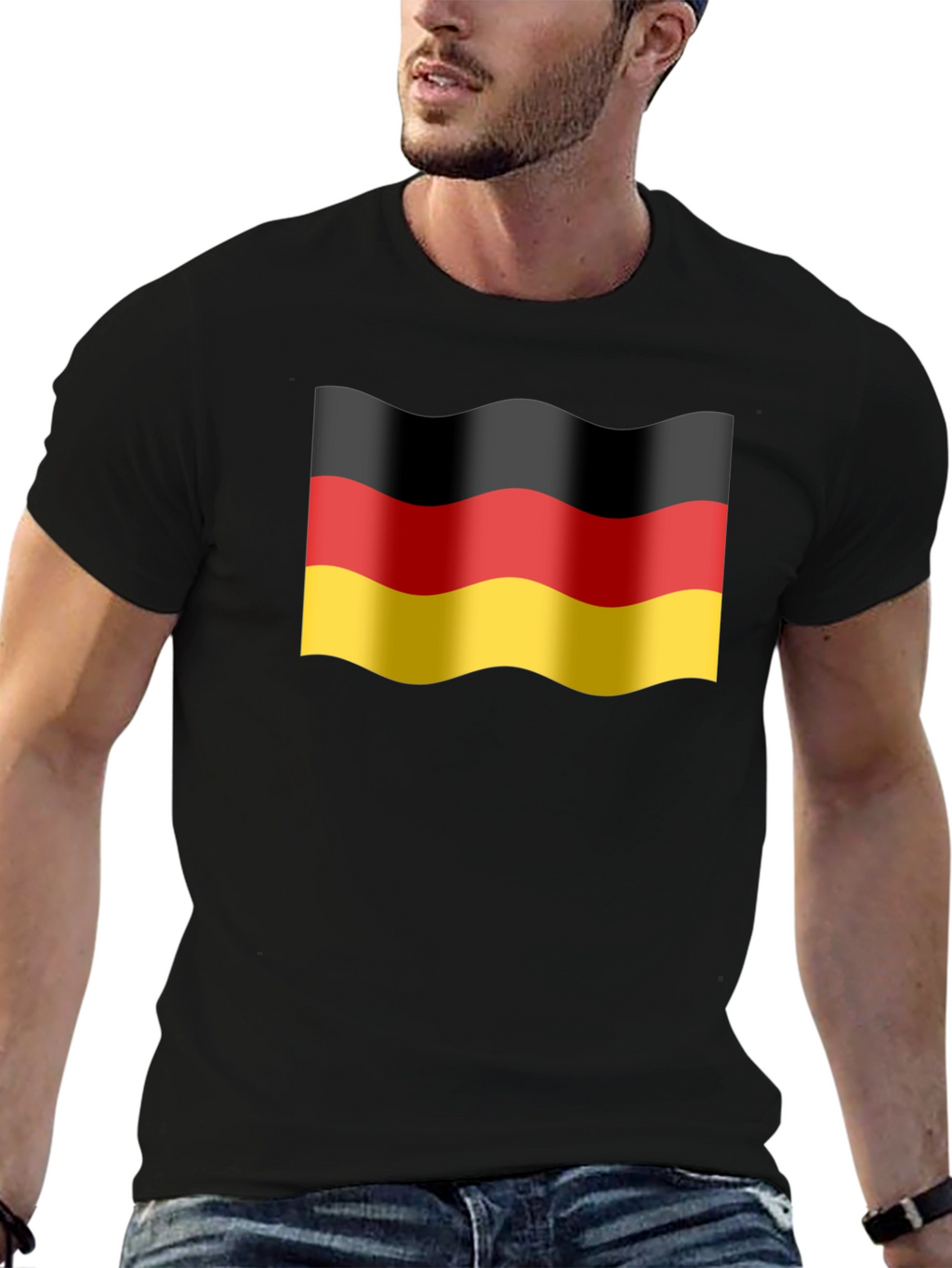 Germany Flag Wavy T-Shirt