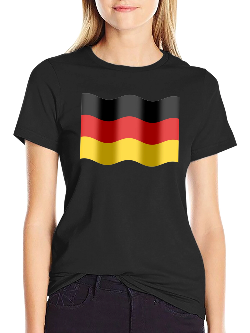 Germany Flag Wavy T-Shirt