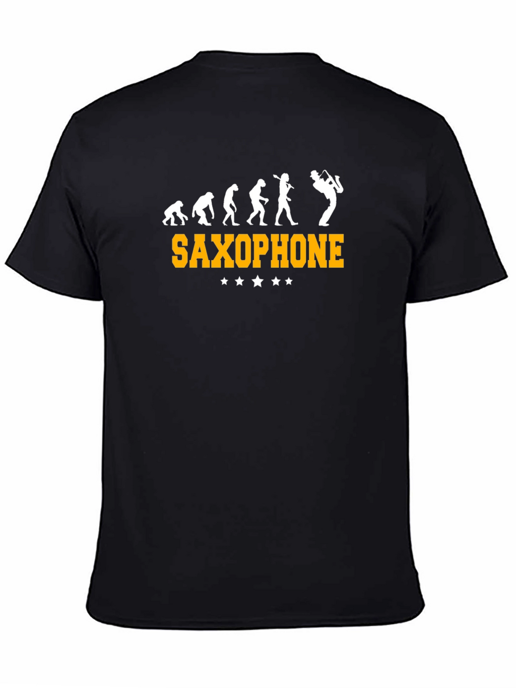 Saxophone Evolution Funny Graphic T-Shirt