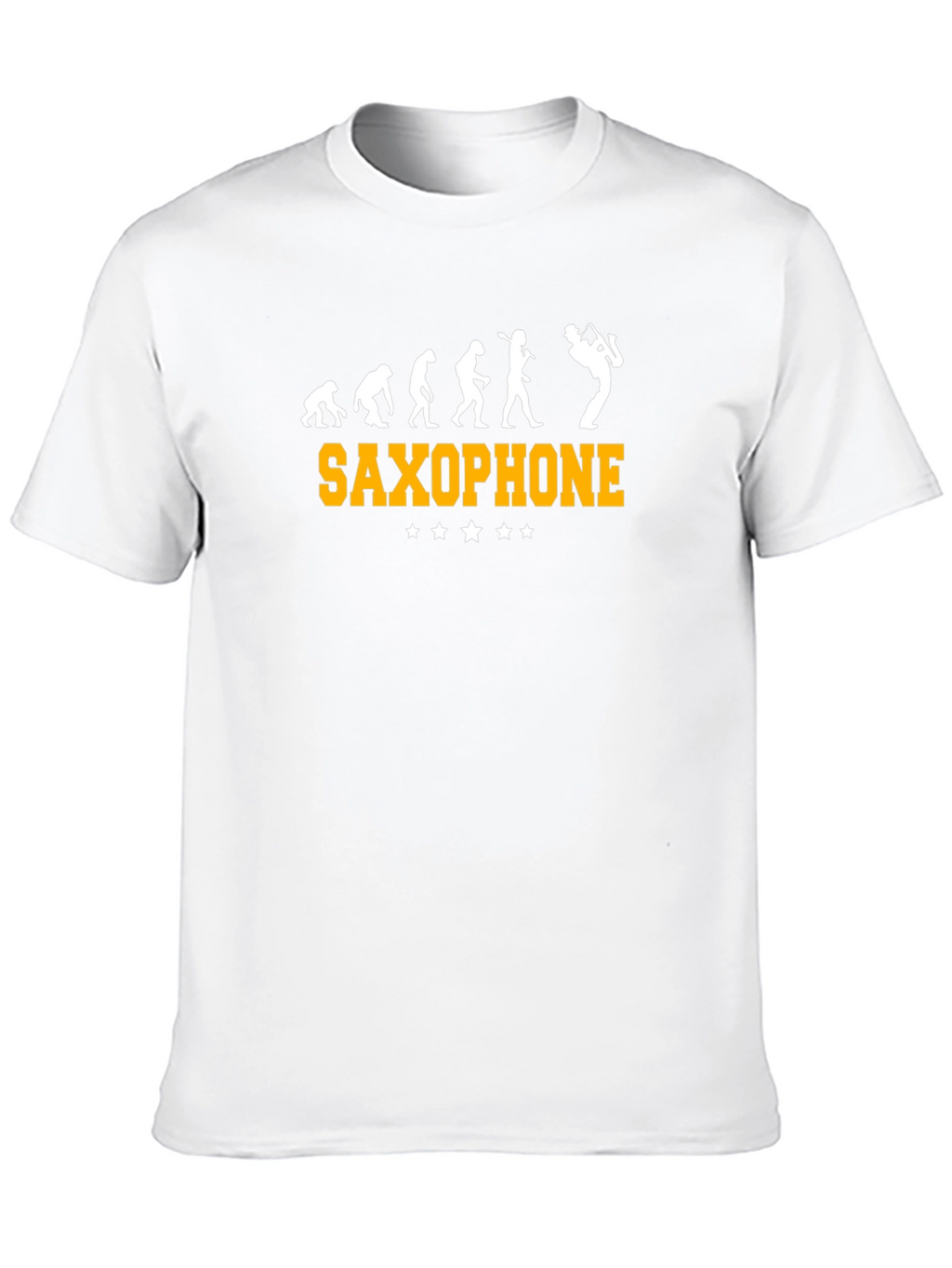 Saxophone Evolution Funny Graphic T-Shirt