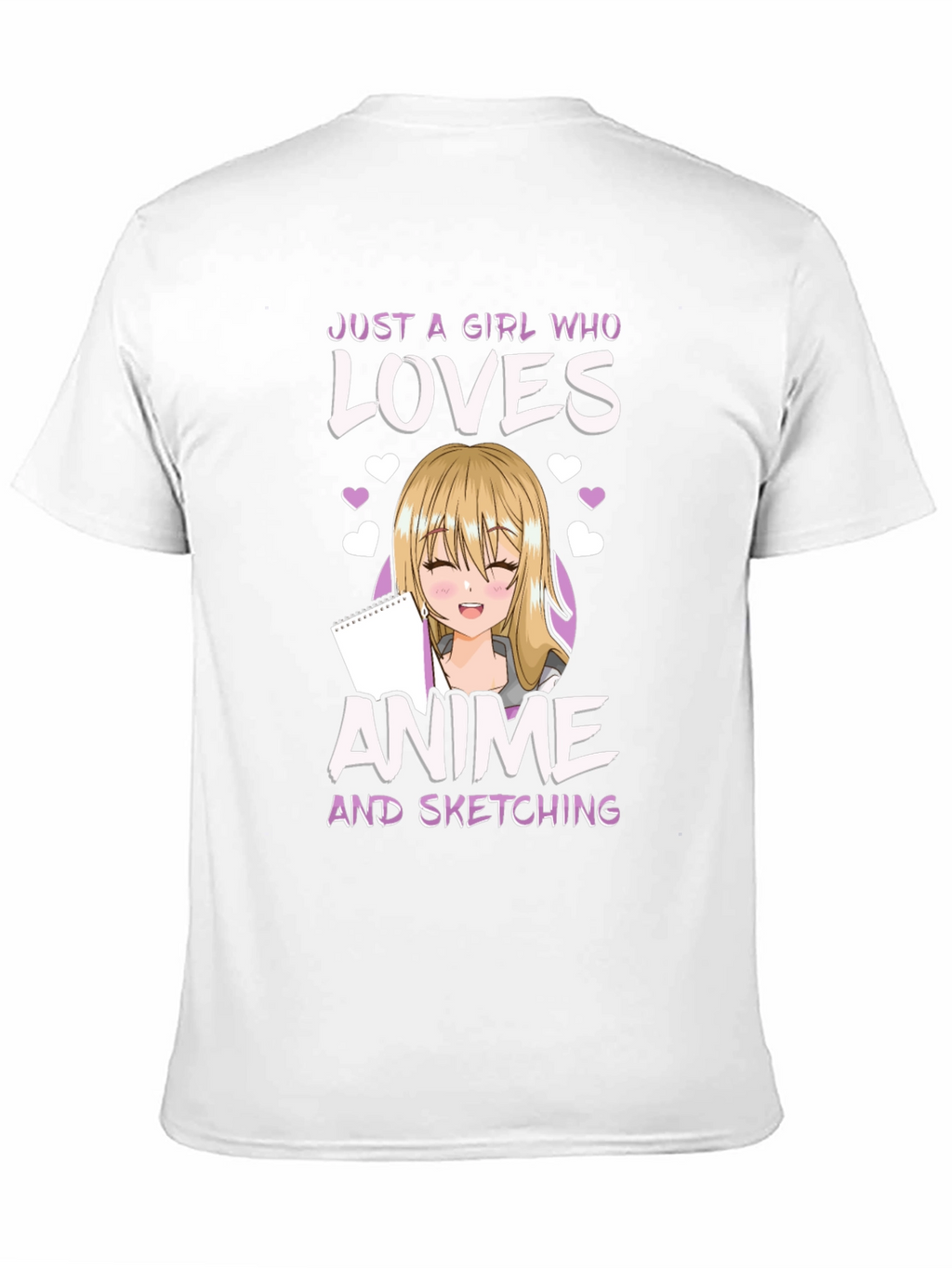 Anime Girl Sketching Lover T-Shirt