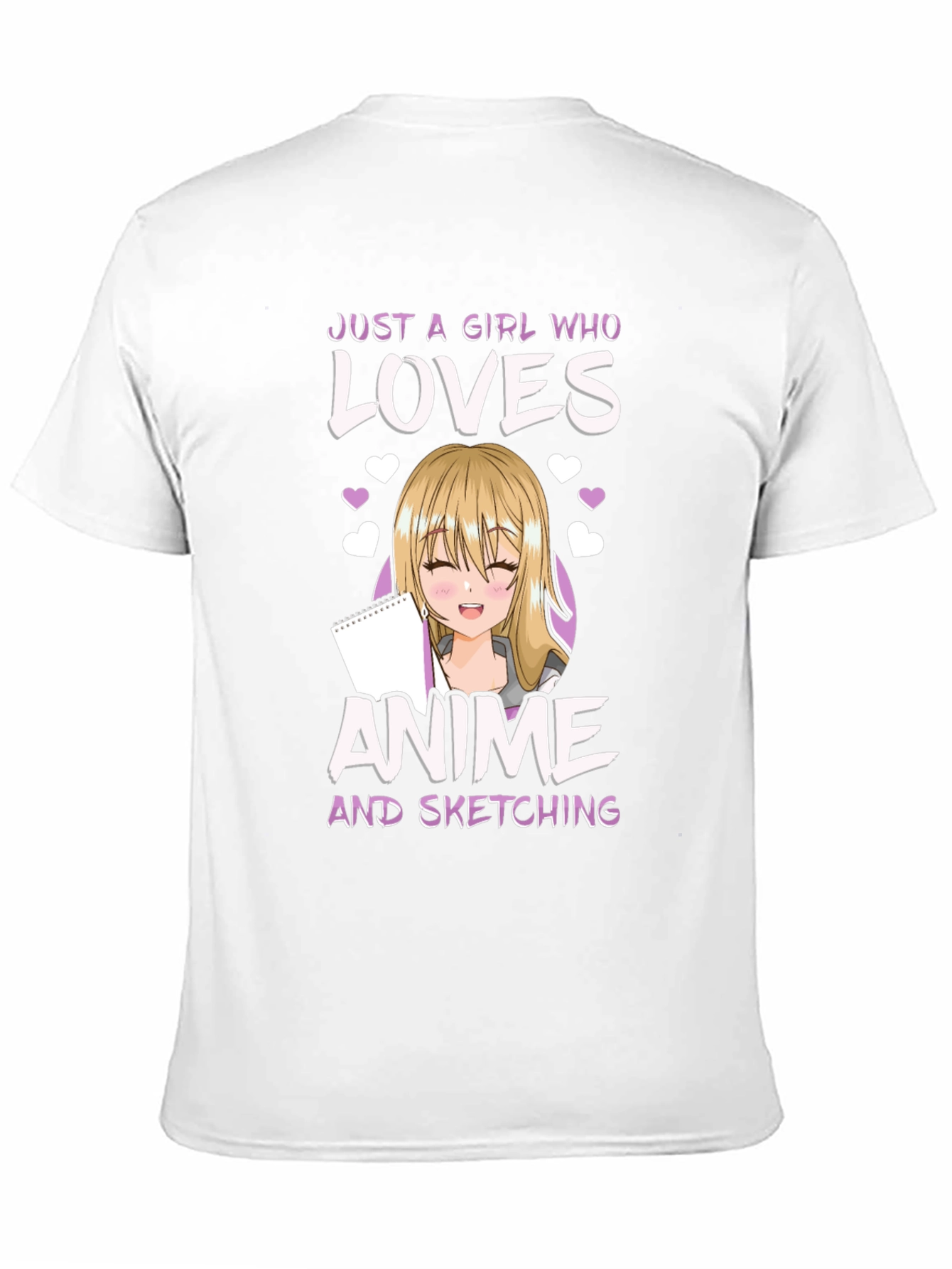 Anime Girl Sketching Lover T-Shirt