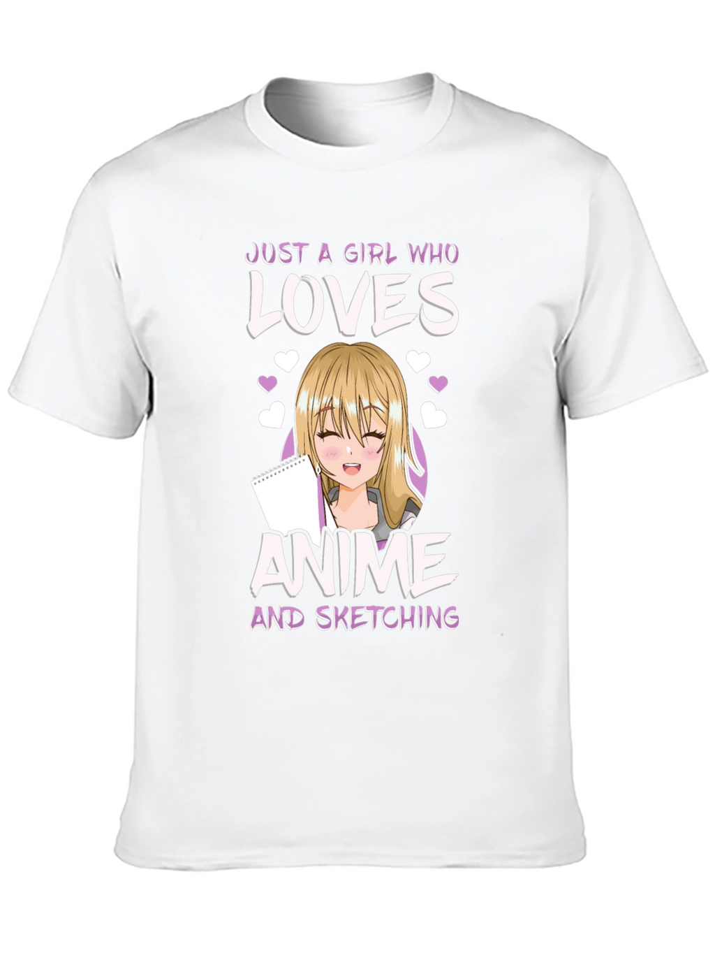 Anime Girl Sketching Lover T-Shirt