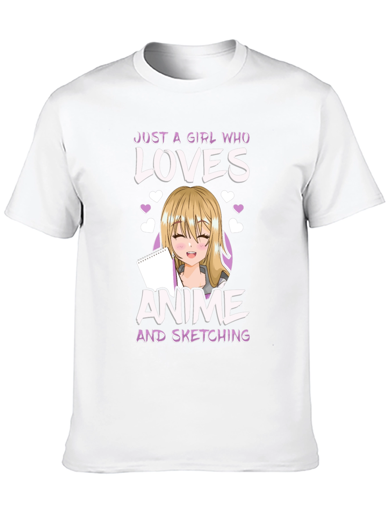 Anime Girl Sketching Lover T-Shirt