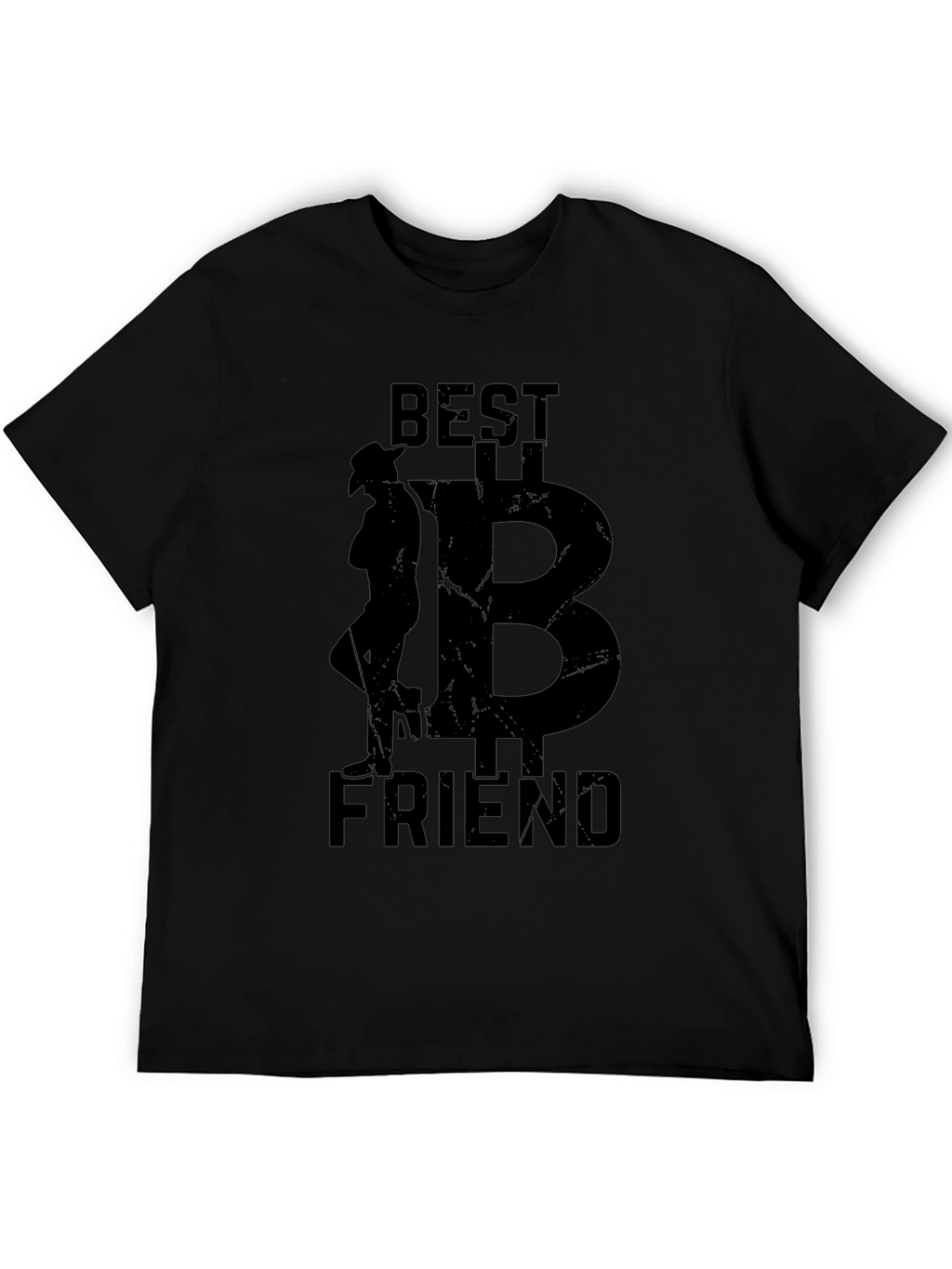 Best Friend Cowboy Bitcoin Black T-Shirt