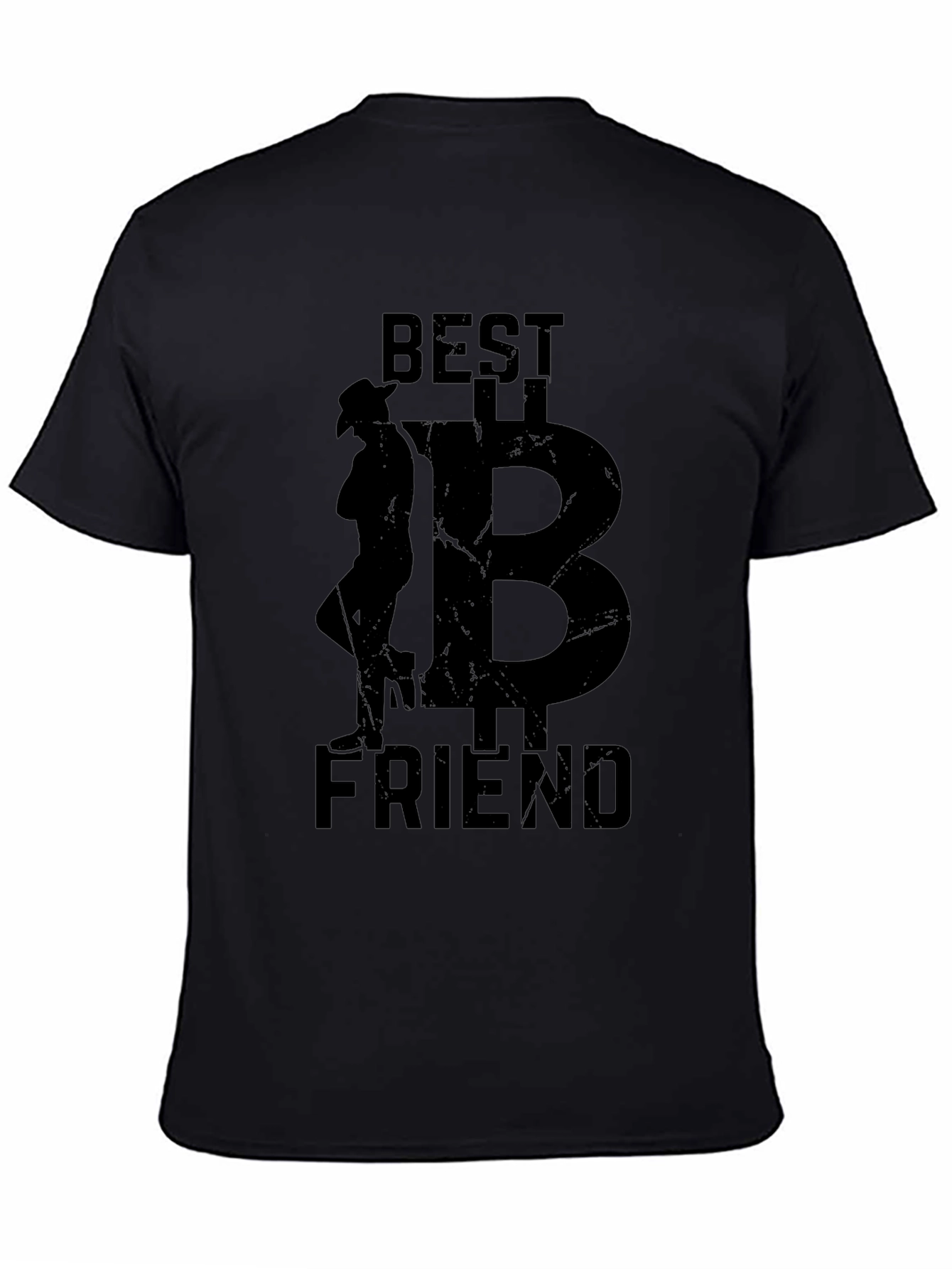 Best Friend Cowboy Bitcoin Black T-Shirt