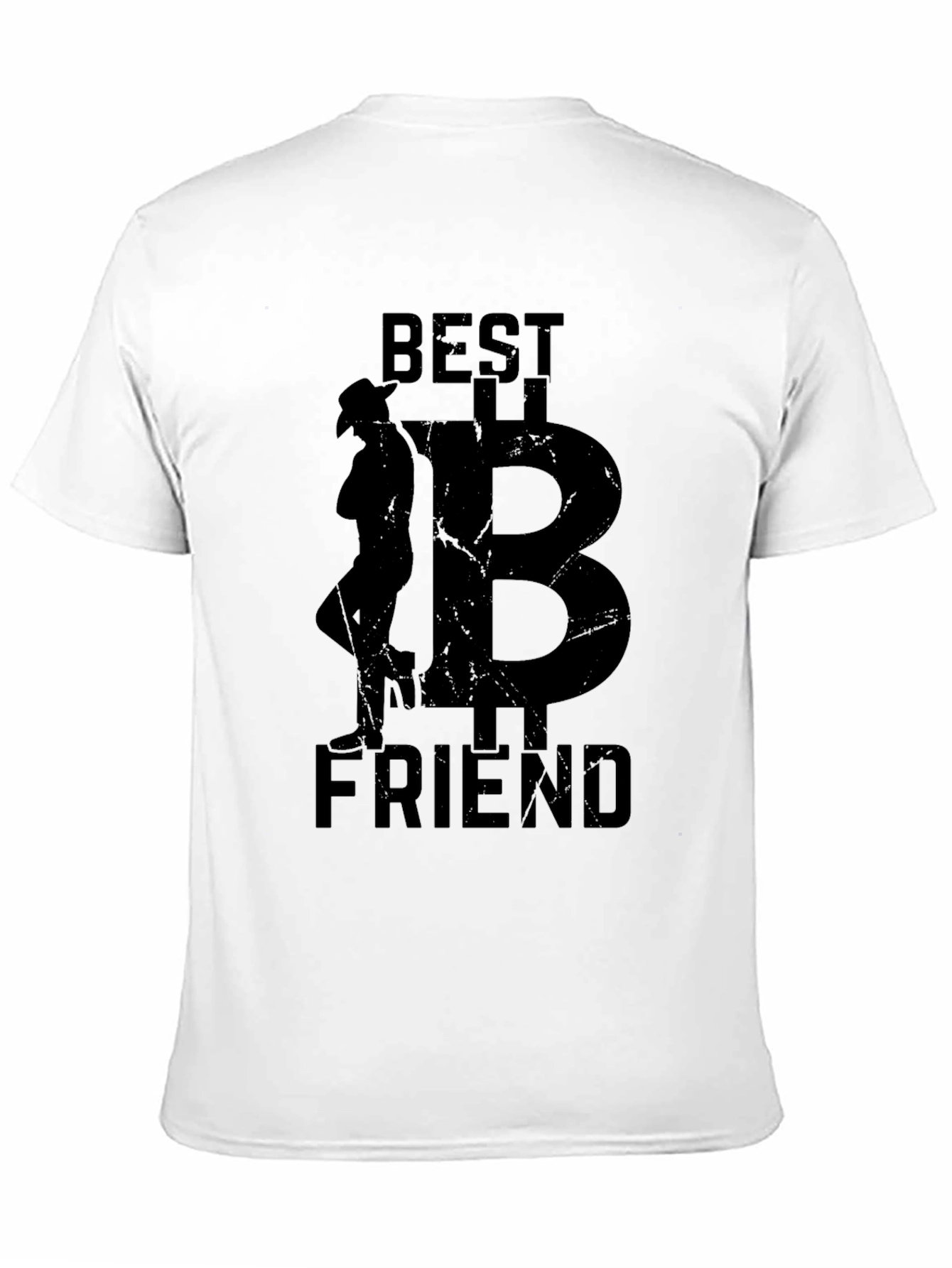 Best Friend Cowboy Bitcoin Black T-Shirt