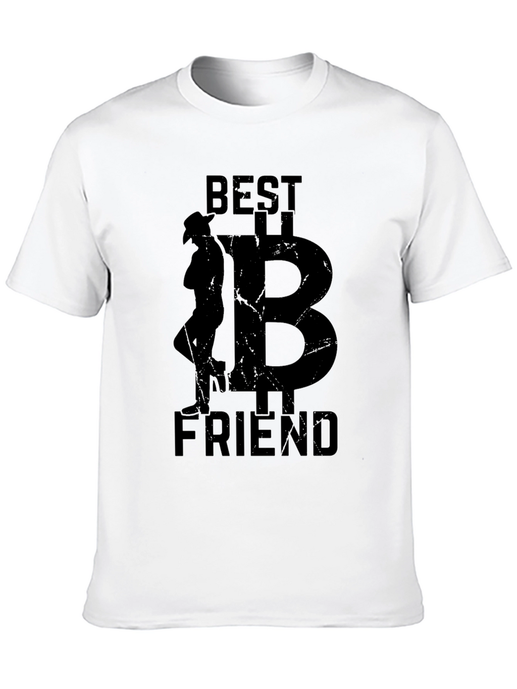 Best Friend Cowboy Bitcoin Black T-Shirt