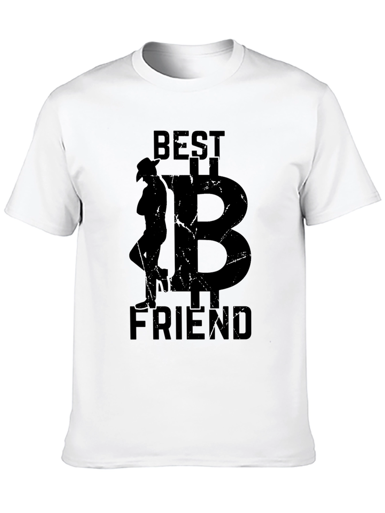 Best Friend Cowboy Bitcoin Black T-Shirt