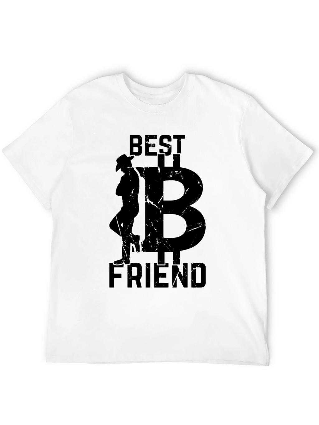Best Friend Cowboy Bitcoin Black T-Shirt