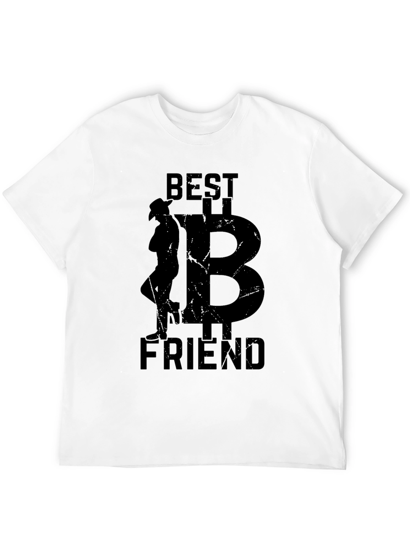Best Friend Cowboy Bitcoin Black T-Shirt