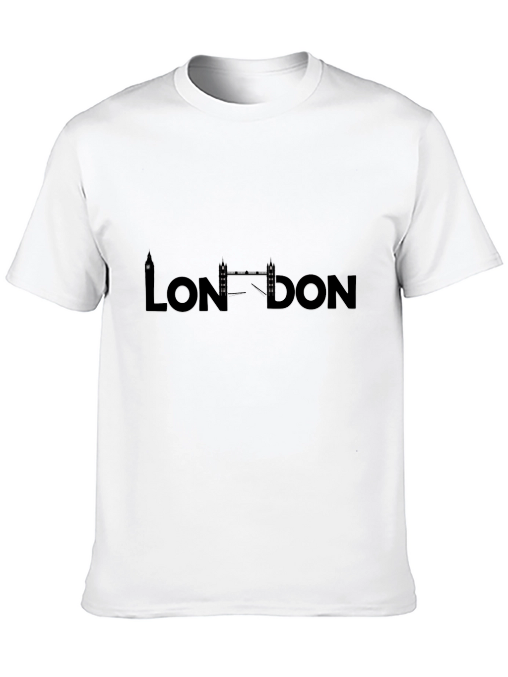 London Skyline Black Graphic Tee