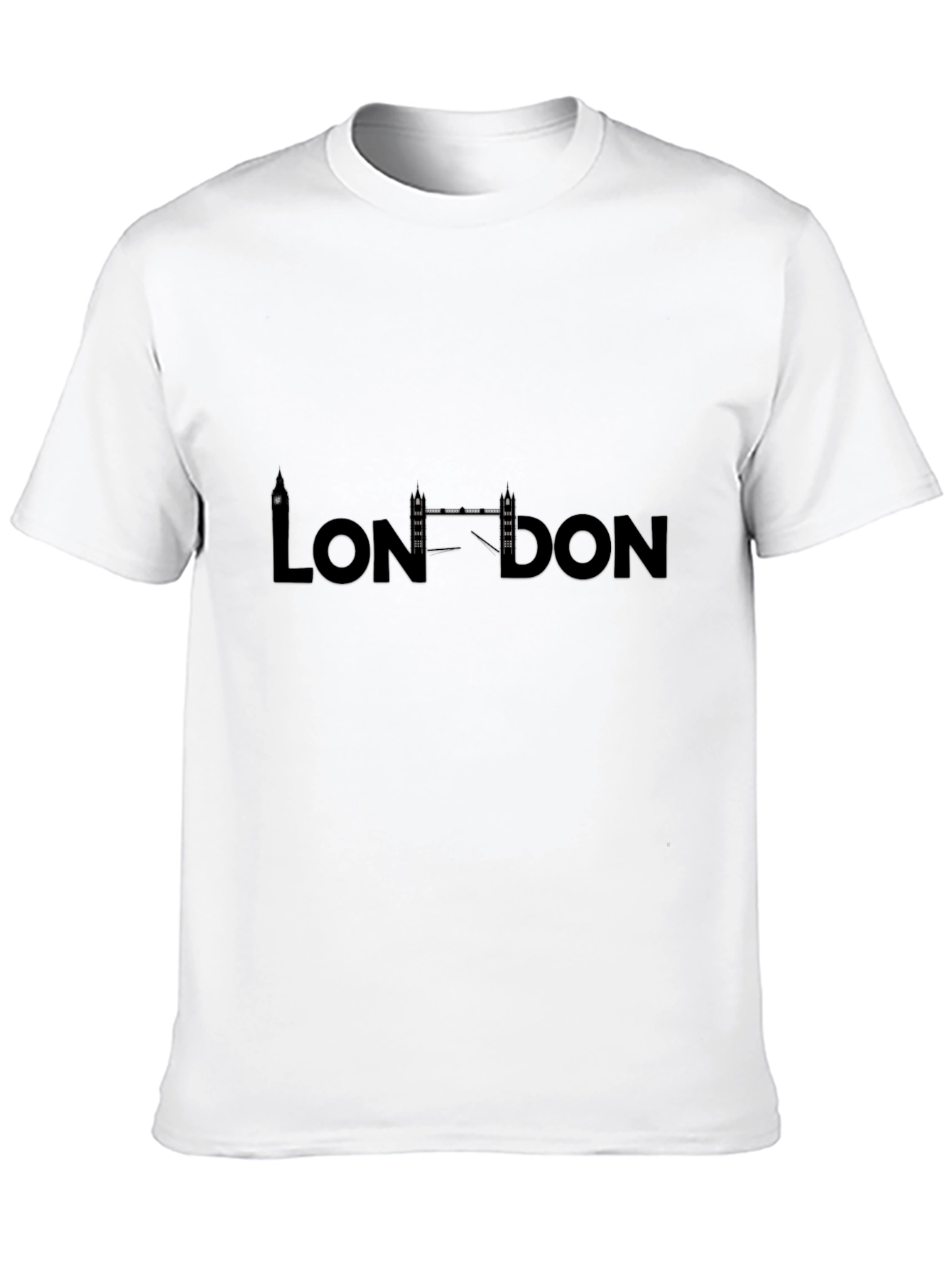 London Skyline Black Graphic Tee