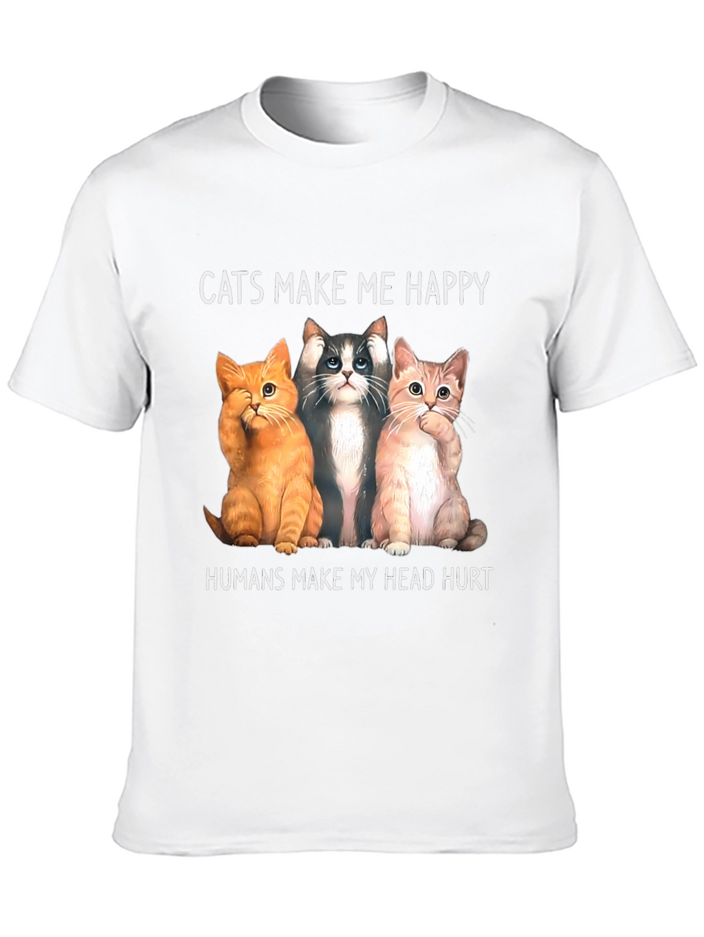 Cats Make Me Happy Graphic Tee