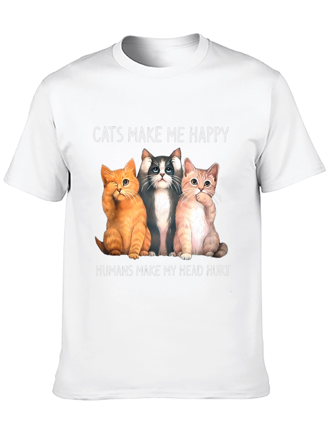 Cats Make Me Happy Graphic Tee