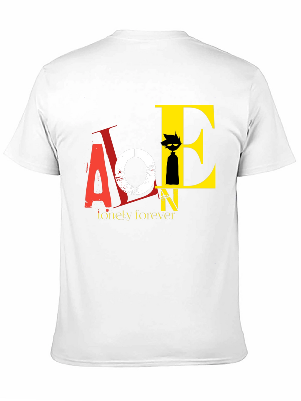 Lonely Forever Graphic Tee - Black Cotton T-Shirt