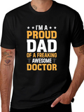 Proud Dad Awesome Doctor T-Shirt