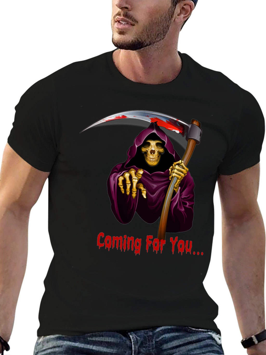 Grim Reaper Graphic T-Shirt - Coming For You