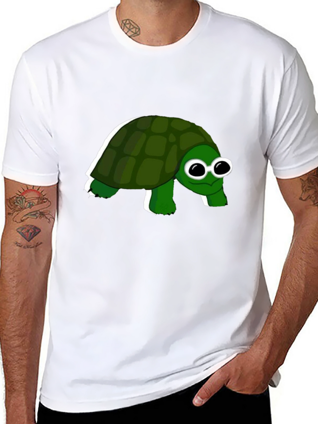 Turtle Graphic Tee - Funny Googly Eye Turtle Shirt