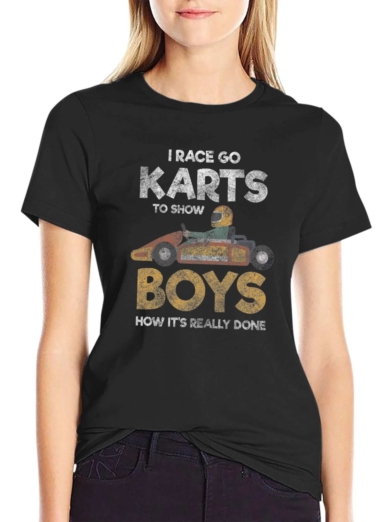 I Race Go Karts T-Shirt Funny Racing Shirt